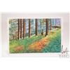 Image 2 : John M. Zupan (1941-1998) unframed original watercolour painting, titled on verso " Coastal Forest",