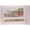 Image 2 : John M. Zupan (1941-1998) unframed original watercolour painting of homes in a suburb, dated Feb. 1.