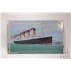 Image 2 : John M. Zupan (1941-1998) unframed acrylic on board painting, labelled on verso "Titanic", 14 1/2" X