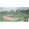 Image 1 : John M. Zupan (1941-1998) unsigned and unframed acrylic on board painting of a baseball game with Ed