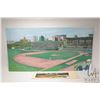 Image 2 : John M. Zupan (1941-1998) unsigned and unframed acrylic on board painting of a baseball game with Ed