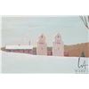 Image 3 : John M. Zupan (1941-1998) unsigned and unframed acrylic on poster board painting of a farm with grai