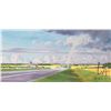 Image 1 : John M. Zupan (1941-1998) unsigned and unframed original watercolour landscape with rainbow. From th