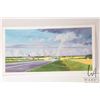 Image 2 : John M. Zupan (1941-1998) unsigned and unframed original watercolour landscape with rainbow. From th