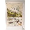 Image 2 : John M. Zupan (1941-1998) unsigned and unframed original watercolour mountainscape. From the estate 