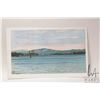 Image 2 : John M. Zupan (1941-1998) unsigned and unframed original watercolour lake scene with sailboat. From 