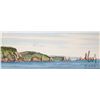 Image 1 : John M. Zupan (1941-1998) unsigned and unframed original watercolour of a lake scene. From the estat