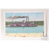 Image 2 : John M. Zupan (1941-1998) unsigned and unframed original watercolour of a paddle wheeler. From the e