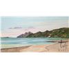 Image 1 : John M. Zupan (1941-1998) unsigned and unframed original watercolour of a sea shore with boats. From