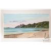 Image 2 : John M. Zupan (1941-1998) unsigned and unframed original watercolour of a sea shore with boats. From