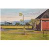 Image 1 : John M. Zupan (1941-1998) unsigned and unframed original watercolour of a cargo ship Toyota coming c
