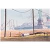 Image 3 : John M. Zupan (1941-1998) unsigned and unframed original watercolour of the backside of the Statue o