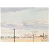 Image 1 : John M. Zupan (1941-1998) unsigned and unframed original watercolour, titled on verso "Castle Downs-