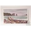 Image 2 : John M. Zupan (1941-1998) unsigned and unframed original watercolour of a ocean and shoreline. From 