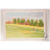 Image 2 : John M. Zupan (1941-1998) unsigned and unframed original watercolour of tree line with figures. From