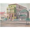 Image 1 : John M. Zupan (1941-1998) unframed acrylic on board painting of the Astor Hotel, signed by artist on