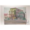 Image 2 : John M. Zupan (1941-1998) unframed acrylic on board painting of the Astor Hotel, signed by artist on