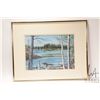 Image 2 : John M. Zupan (1941-1998) framed original watercolour painting of a lake in summer, 9 1/2" X 13"
