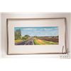Image 2 : John M. Zupan (1941-1998) framed original watercolour painting of a summer rural scene, 8 1/2" X 21"