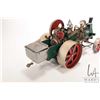 Image 10 : Wilesco D 406 or D 405 Steam tractor, made in West Germany, includes attached coal cart, crank motio