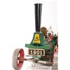 Image 3 : Wilesco D 406 or D 405 Steam tractor, made in West Germany, includes attached coal cart, crank motio