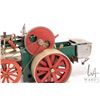 Image 5 : Wilesco D 406 or D 405 Steam tractor, made in West Germany, includes attached coal cart, crank motio