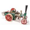 Image 6 : Wilesco D 406 or D 405 Steam tractor, made in West Germany, includes attached coal cart, crank motio