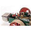 Image 9 : Wilesco D 406 or D 405 Steam tractor, made in West Germany, includes attached coal cart, crank motio