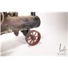 Image 8 : Hand built live steam model tractor farm machinist engine, 22" L X 10" H, includes wooden box