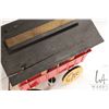 Image 8 : Two wooden models including traveller's caravan and a steam tractor 14" L X 9 1/2" H