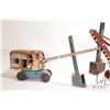 Image 2 : Two vintage tin toy steam shovels including 19" L X 7" H Wyandott and a Richards Toys 18" L X 12" H