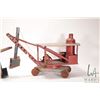 Image 3 : Two vintage tin toy steam shovels including 19" L X 7" H Wyandott and a Richards Toys 18" L X 12" H