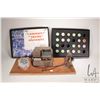Image 1 : Super Editor 16mm film viewer and four spools of film, possibly tractor show footage and nineteen en