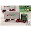 Image 2 : Ertl John Deere Dealership 1947 Studebaker Pick up truck with original box and a tin toy White Freig