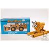 Image 1 : NZG CAT die-cast 3208 1:10 scale engine model on homemade frame and a Ertl Mighty Movers Caterpillar