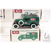 Image 3 : Three Ertl and one First Gear B-A themed die-cast toys including two money banks, all with original 