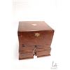 Image 7 : Antique Celesta music box with seventeen punched steel music discs, in fruit wood case with flip top