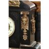 Image 3 : Antique slate mantle clock with ormolu decoration, time movement working at time of cataloguing but 