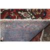 Image 3 : 100% handmade Iranian wool carpet "Bakhtyar" with center medallion, red background and overall flora