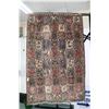Image 1 : 100% handmade Iranian wool carpet "Bakhtyar" with overall tile design featuring flora and fauna and 