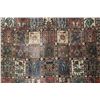 Image 2 : 100% handmade Iranian wool carpet "Bakhtyar" with overall tile design featuring flora and fauna and 