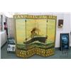Image 1 : Titanic/ White Star printed canvas screen, each panel 19 3/4" X 71" in height, overall width is 79"
