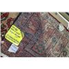 Image 3 : 100% handmade Iranian wool carpet runner "Zanjan" with center medallion, red background and highligh