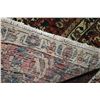 Image 3 : 100% handmade Iranian wool carpet "Bakhtyar" with overall floral tile design, in colours of red, gre