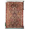 Image 1 : 100% handmade Iranian wool carpet "Bakthyar" hexagonal tile patterned with stylized floral and geome