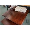 Image 3 : Modern dining table 30" H X 38" X 48" plus two 12" insert leaves and one matching 40" W bench