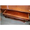 Image 3 : Modern credenza style desk with pull out keyboard drawer fitted with power bar, made by Hooker Furni