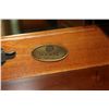 Image 4 : Modern credenza style desk with pull out keyboard drawer fitted with power bar, made by Hooker Furni