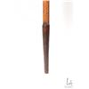 Image 3 : Antique 18th century Maca wood walking stick with silver top engraved "AM.MM 1794", bronze metal wra