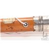 Image 9 : Antique 18th century Maca wood walking stick with silver top engraved "AM.MM 1794", bronze metal wra
